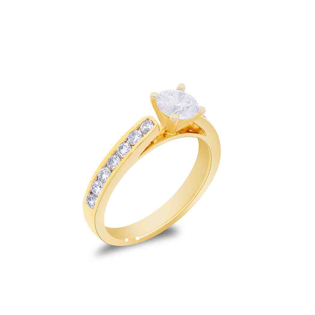 Solitaire Diamond Shank Ring LR11761A
